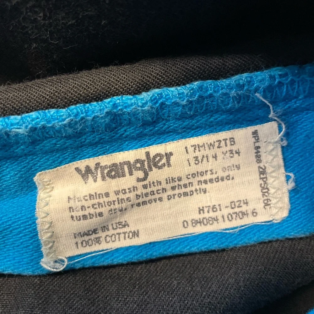 VTG Wrangler Bright Blue Turquoise 80’s-90’s high waist riding jeans - Picture 7 of 8